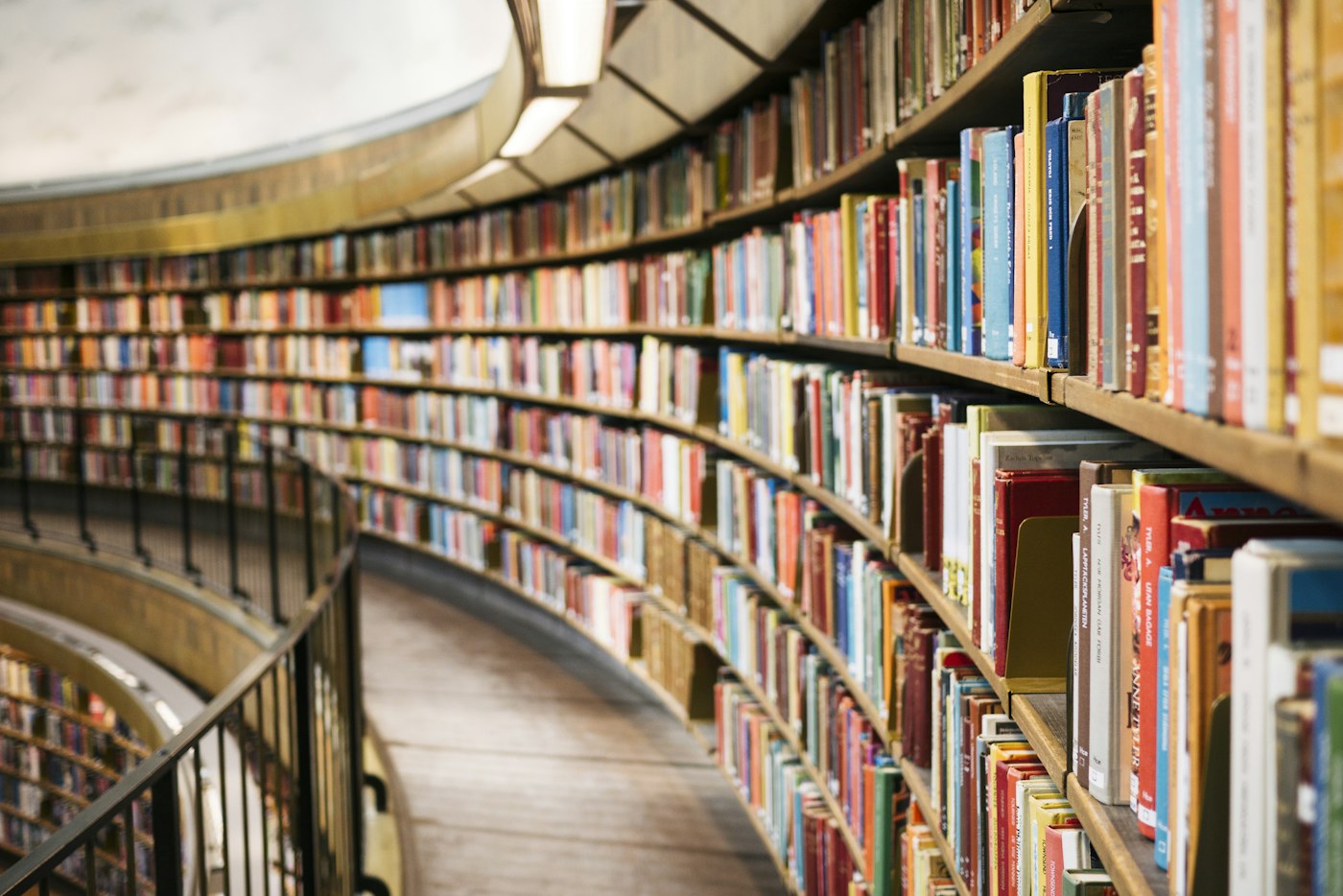 Library shelves